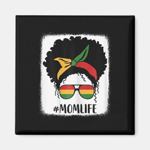 Afrikanska amerikanska Afro Mamma Life Black Mamma Magnet