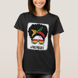 Afrikanska amerikanska Afro Mamma Life Black Mamma T Shirt