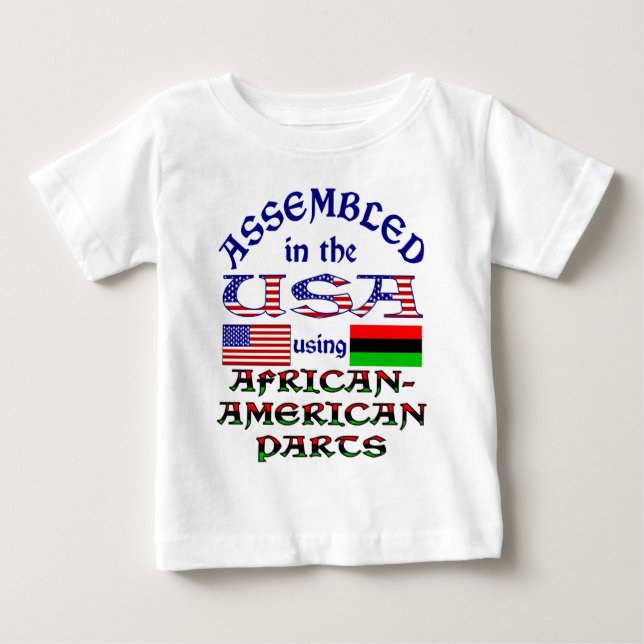 Afrikanska amerikanska delar tee shirt (Framsida)