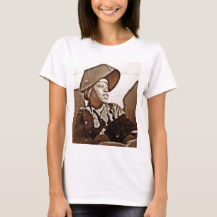 Afrikanska amerikanska kvinnopatrioter t-shirt