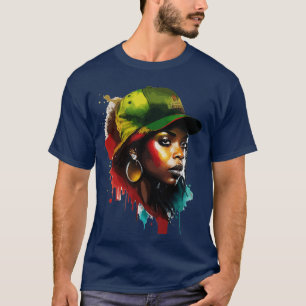 Afrikanska amerikanska kvinnor t shirt