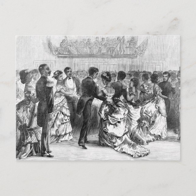 Afrikanska amerikanska militära Boll Vykort (Framsida)