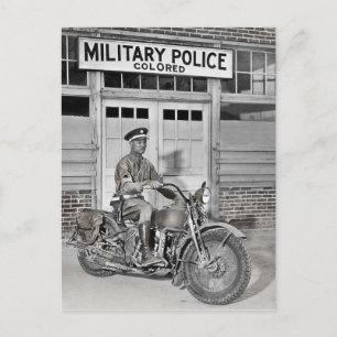 Afrikanska amerikanska militärpolisen vykort