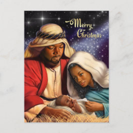 Afrikanska amerikanska Nativiteter Art julvykort Helg Vykort