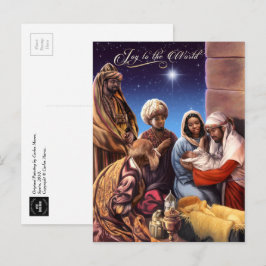 Afrikanska amerikanska Nativiteter Art julvykort Helg Vykort