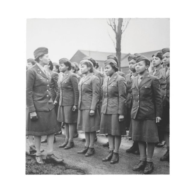 Afrikanska amerikanska Office Inspection Troops Anteckningsblock (Framsida)