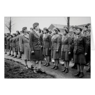 Afrikanska amerikanska Office Inspection Troops Hälsningskort