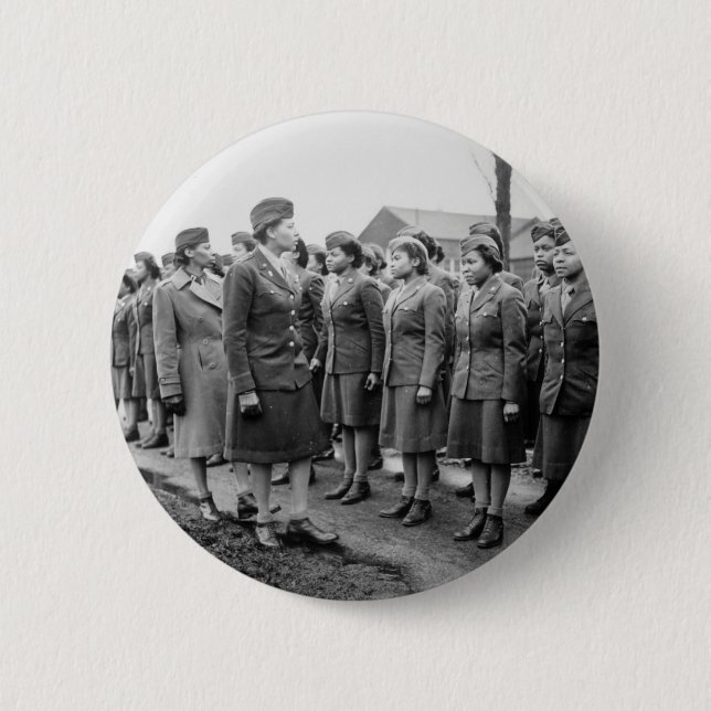 Afrikanska amerikanska Office Inspection Troops Knapp (Framsida)
