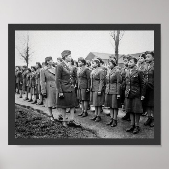 Afrikanska amerikanska Office Inspection Troops Poster (Framsidan)