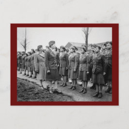 Afrikanska amerikanska Office Inspection Troops Vykort