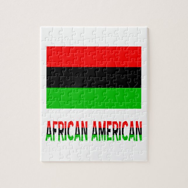 Afrikanska amerikanska & Ord Pussel (Vertikal)