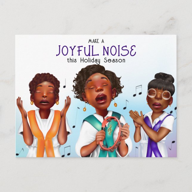 Afrikanska amerikanska sångare helg vykort (Framsida)