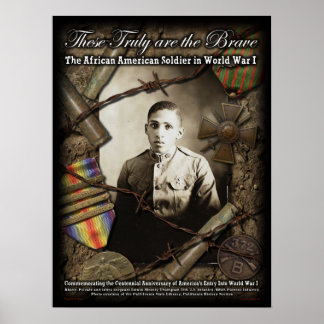 Afrikanska amerikanska soldater i Världskrig 1 Pos Poster