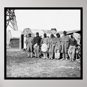 Afrikanska amerikanska teamster 1864 poster