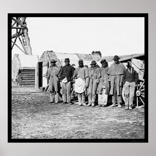 Afrikanska amerikanska teamster 1864 poster (Framsidan)