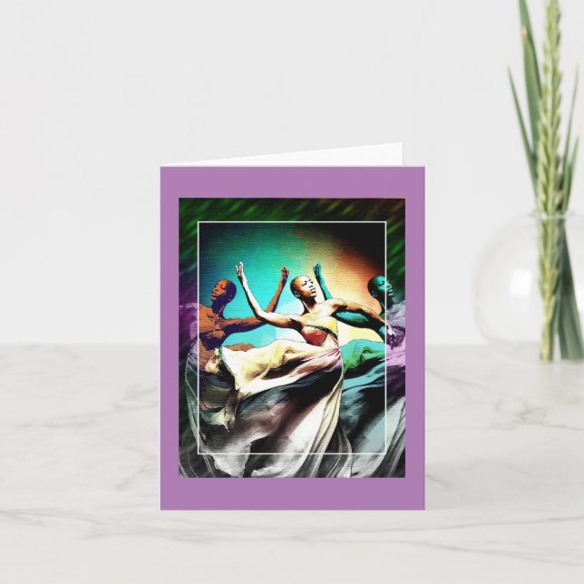 Afrikanska amerikanska traditioner helgkort (Framsida)