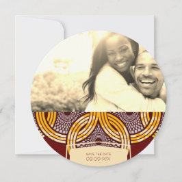 Afrikanska Ankara Kitenge Save Date Spara Datumet