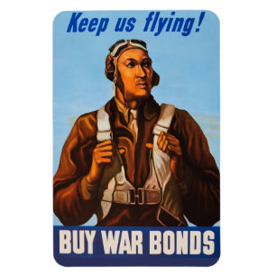 Afrikanska Aviators Fighter Piloter of WW2 Magnet