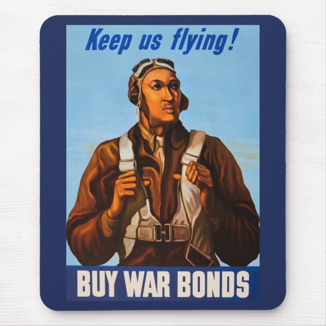 Afrikanska Aviators Fighter Piloter of WW2 Musmatta (Framsidan)