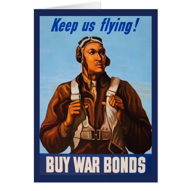 Afrikanska Aviators Fighter Piloter of WW2 OBS Kort (Framsidan)