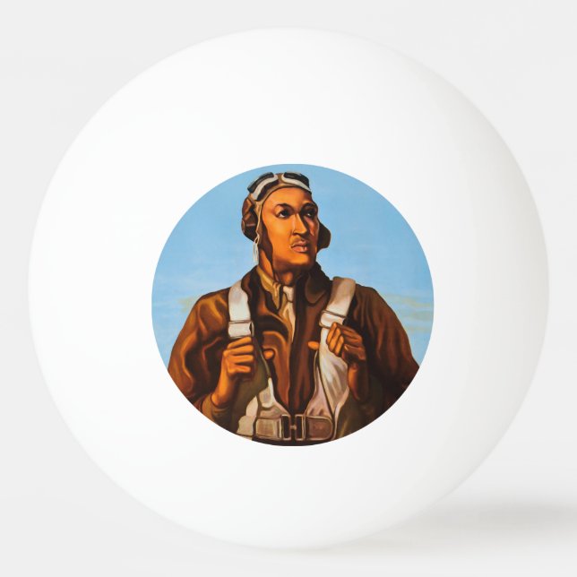 Afrikanska Aviators Fighter Piloter of WW2 Pingisboll (Framsidan)