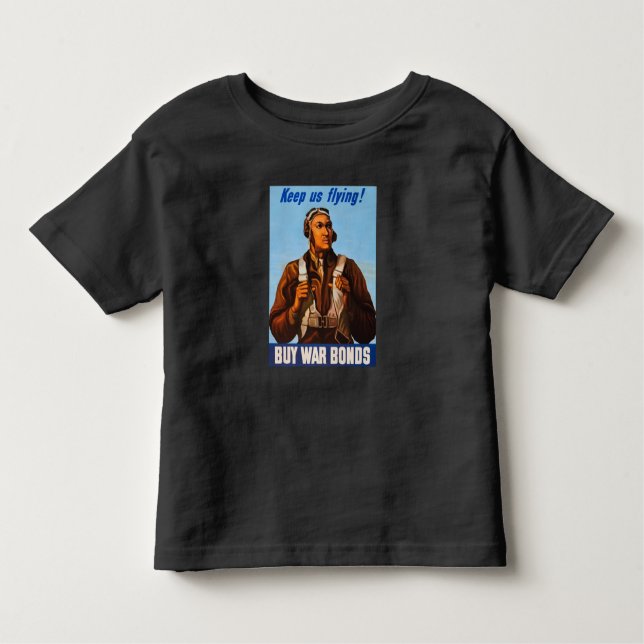 Afrikanska Aviators Fighter Piloter of WW2 T Shirt (Framsida)
