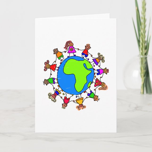 Afrikanska barn kort (Framsida)