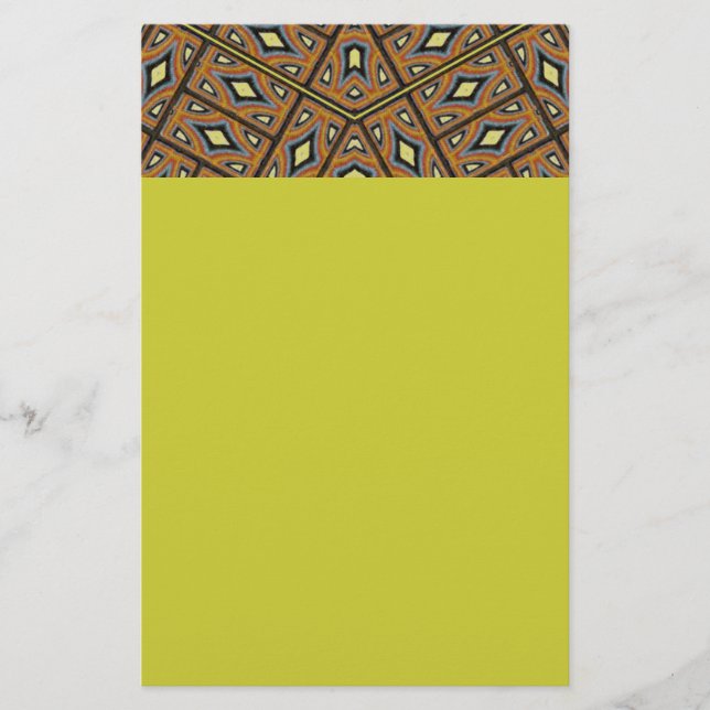 Afrikanska bricks Kaleidoscope Brevpapper (Framsida)