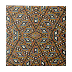 Afrikanska bricks Kaleidoscope Kakelplatta