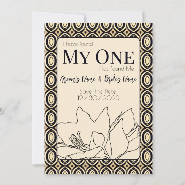 Afrikanska Bröllop Spara Datumet (Framsida)