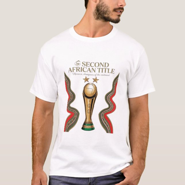 Afrikanska cupen i Marocko T Shirt (Framsida)