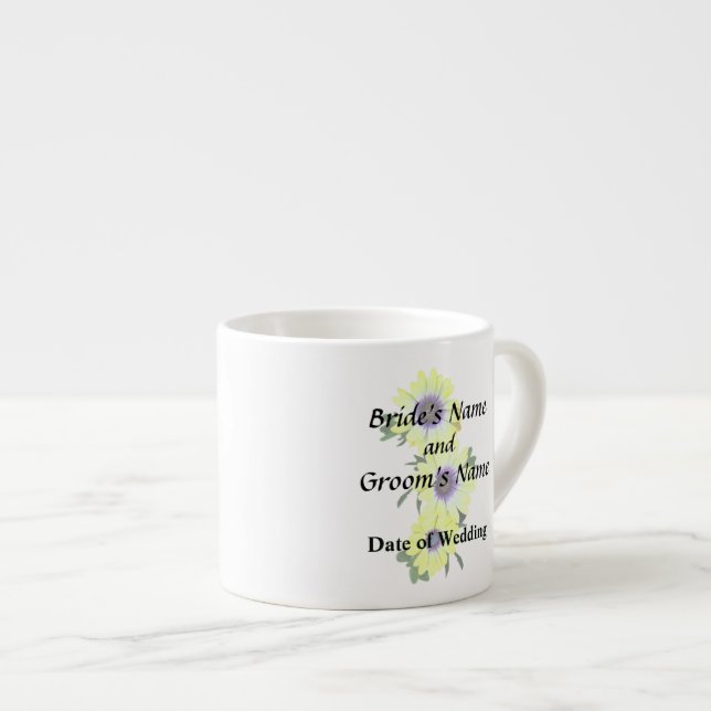 Afrikanska Daisy Lemon Symphony Bröllop Products Espressomugg (Framsida höger)