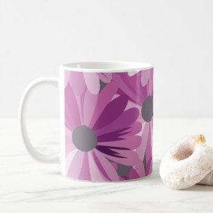 Afrikanska Daisy Mönster Flowers Kaffemugg