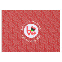 Afrikanska diasporans hjärtflagga KÄRLEK Röd Perso