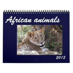 afrikanska djur 2015 kalender