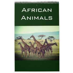 afrikanska djur 2026 kalender