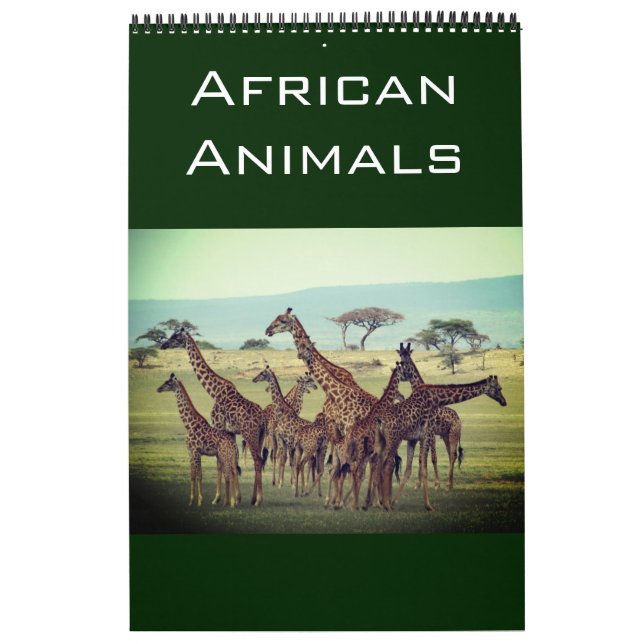 afrikanska djur 2026 kalender (Omslag)