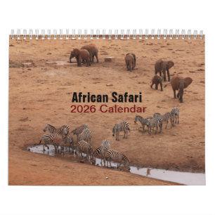 Afrikanska djur 2026 kalender