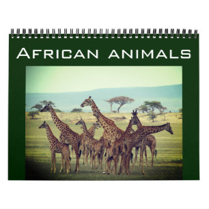 afrikanska djur 2027 kalender