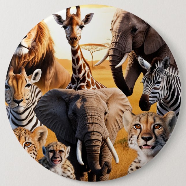 Afrikanska djur knapp (Framsida)