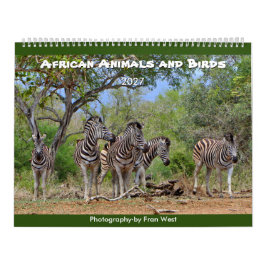 Afrikanska djur och fåglar 2027 Kalender