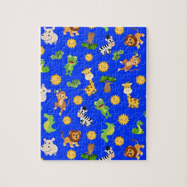 Afrikanska djur pussel (Vertikal)