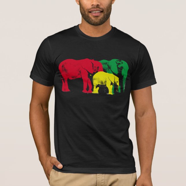 Afrikanska elefanter av Brad Scott T Shirt (Framsida)