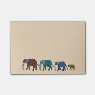 Afrikanska elefanter Postar-it® noterar Post-it Block