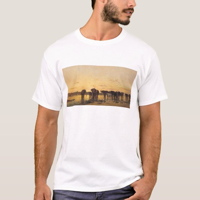 Afrikanska elefanter t-shirt (Framsida)