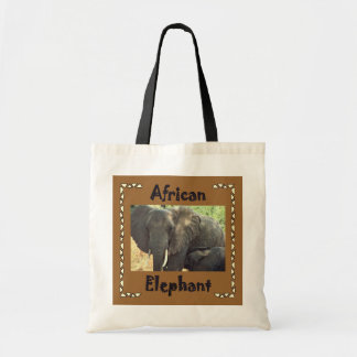 Afrikanska elefanter tygkasse