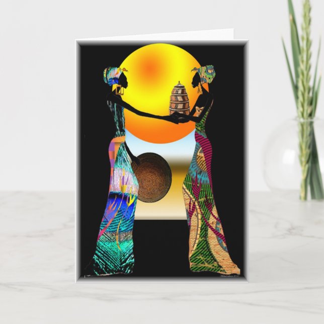 Afrikanska erbjudanden kort (Framsida)