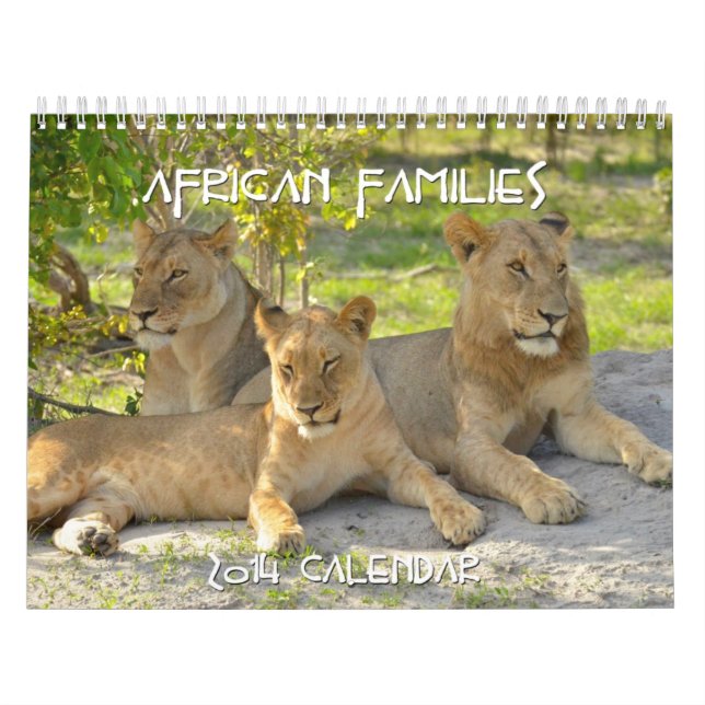 Afrikanska familjer 2014 beställnings- kalender (Omslag)