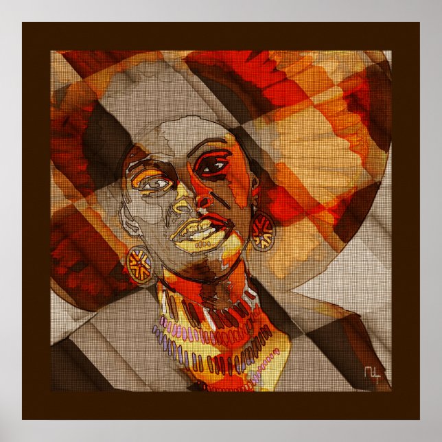 Afrikanska färg poster (Framsidan)