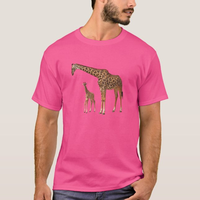 Afrikanska Giraff T-Shirts (Framsida)